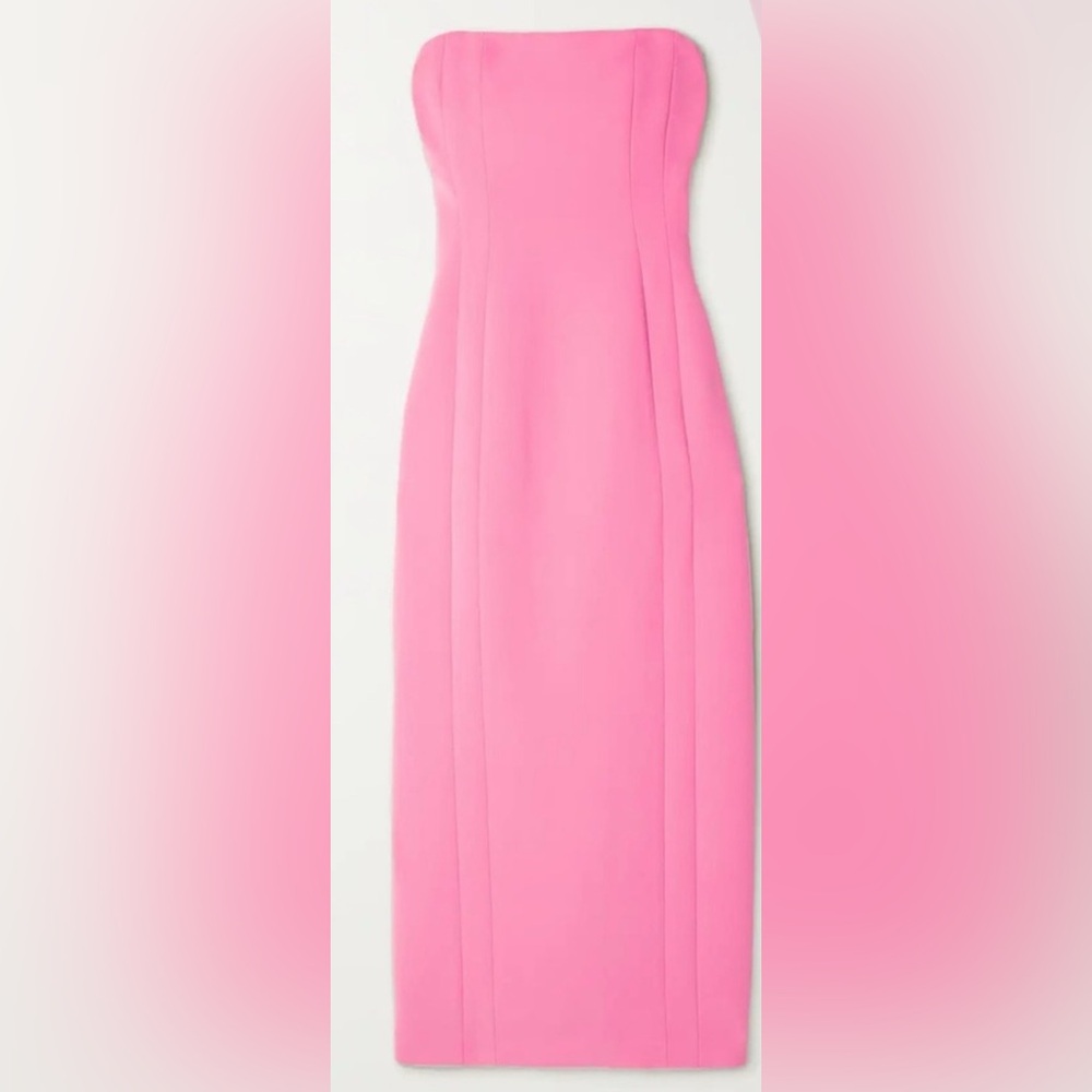 A.L.C. Strapless Dress in Soft Pink Pink Grapefruit size 8 - Picture 3 of 11